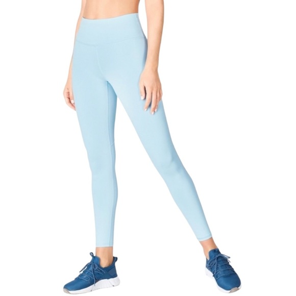 Fabletics Pants - Fablerics Powerhold Light Blue Leggings Large